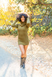 Cozy Cowl Tunic - Olive
