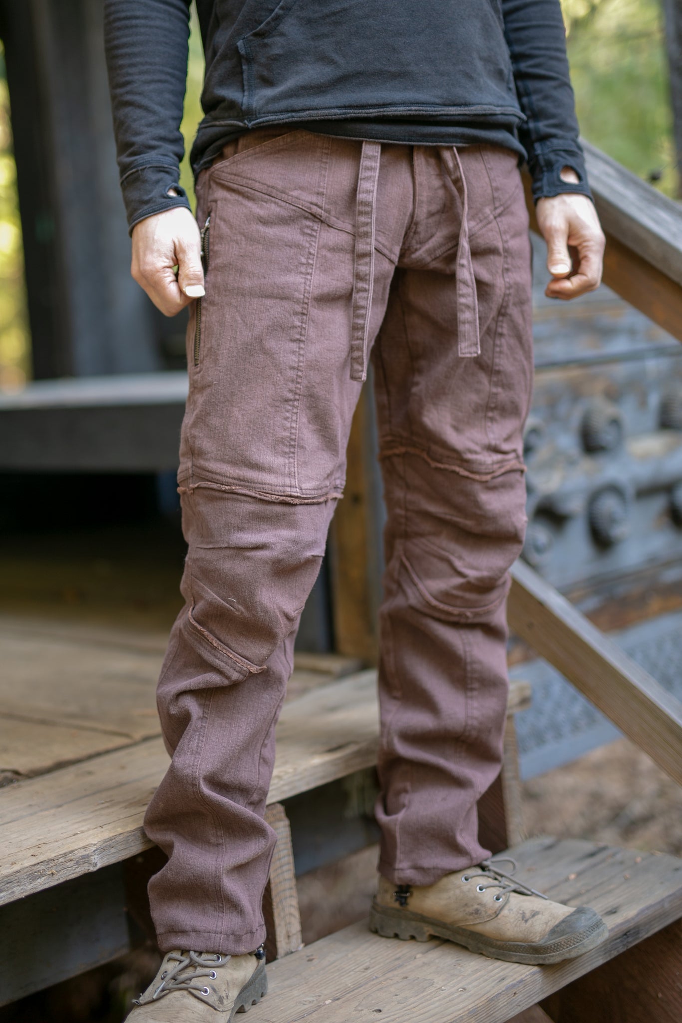 Swagger Pants - Brown - Stretch Canvas – The Phoenix Rose