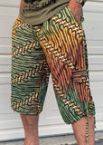 Batik Shorts - Original Tribal Green