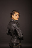 Singularity womens cut leather jacket, authentic Seven of Nine leather jacket - anahata designs