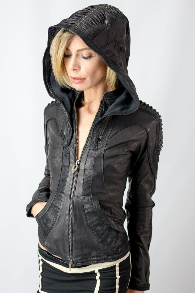 Singularity Womens Cut Leather Jacket - Authentic Seven of Nine Leather Jacket