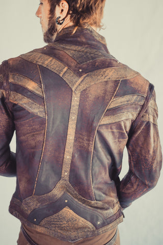 Taurid leather mens cut jacket