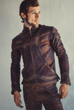 Taurid leather mens cut jacket - anahata designs