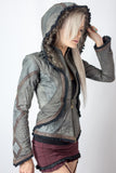 Victory Python edition leather jacket womens cut - anahata designs